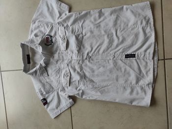 Chemisette blanche manches courtes 10 ans garçon
