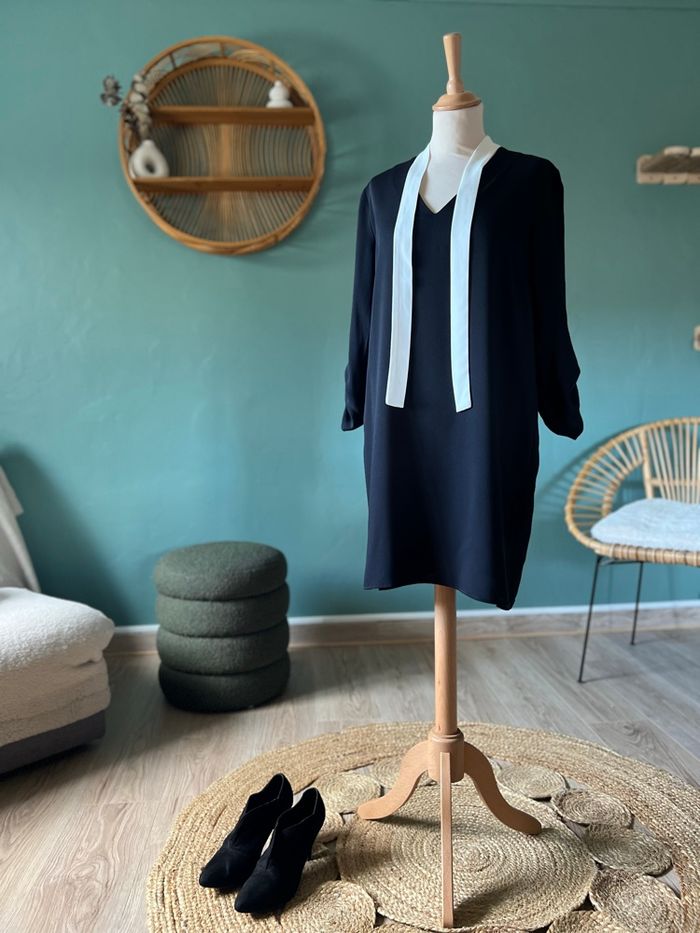 🖤 Robe Tunique Noire Zara Basic – Taille S