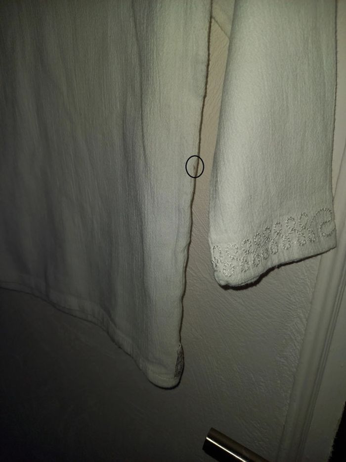 Haut blanc manches 3/4 Taille 6 ans - photo numéro 4