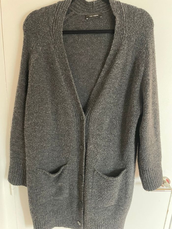 Grand gilet/Cardigan cop copine - photo numéro 4