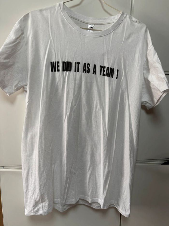 T-shirt homme xl imprimé we did it as a team