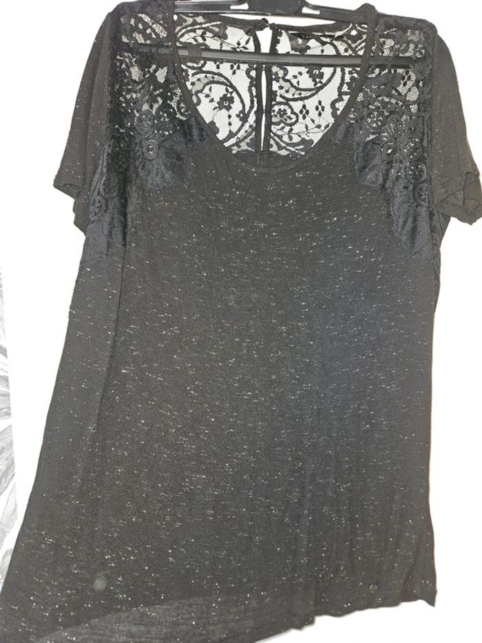 Tee-shirt à dentelle kaporal - photo numéro 3