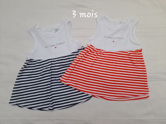 Robes été 3 mois.