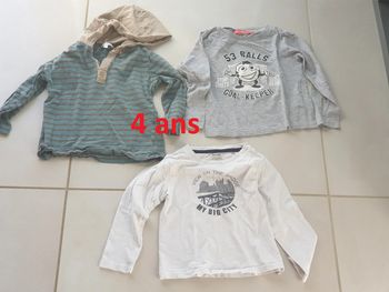 3 t-shirt manche longue n ° 7