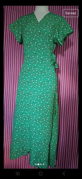 Robe longue porté feuille