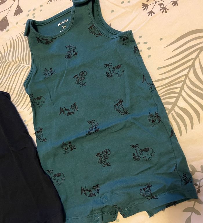 Lot barboteuses kiabi 3m - photo numéro 2