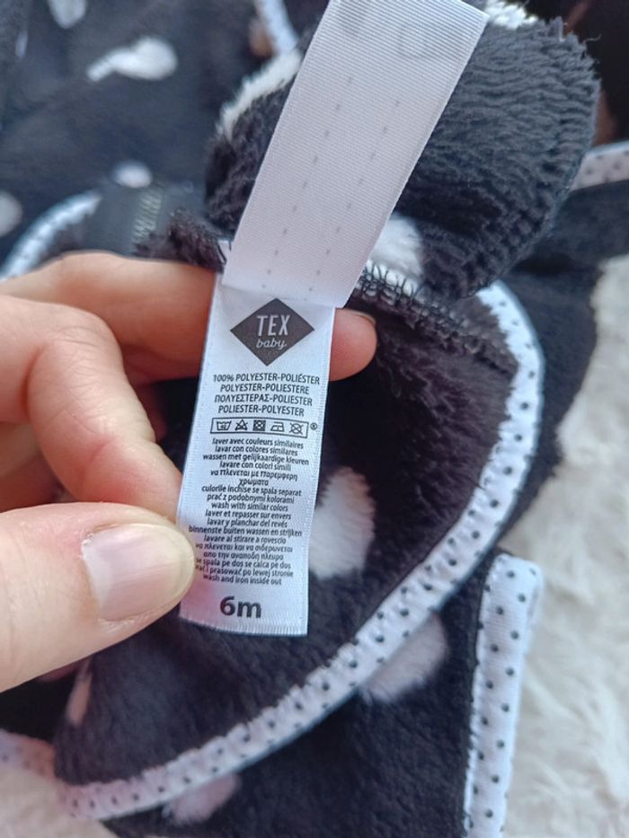 Gilet zippé avec capuche veste polaire Fille 6 mois cœur Tex Baby - photo numéro 7