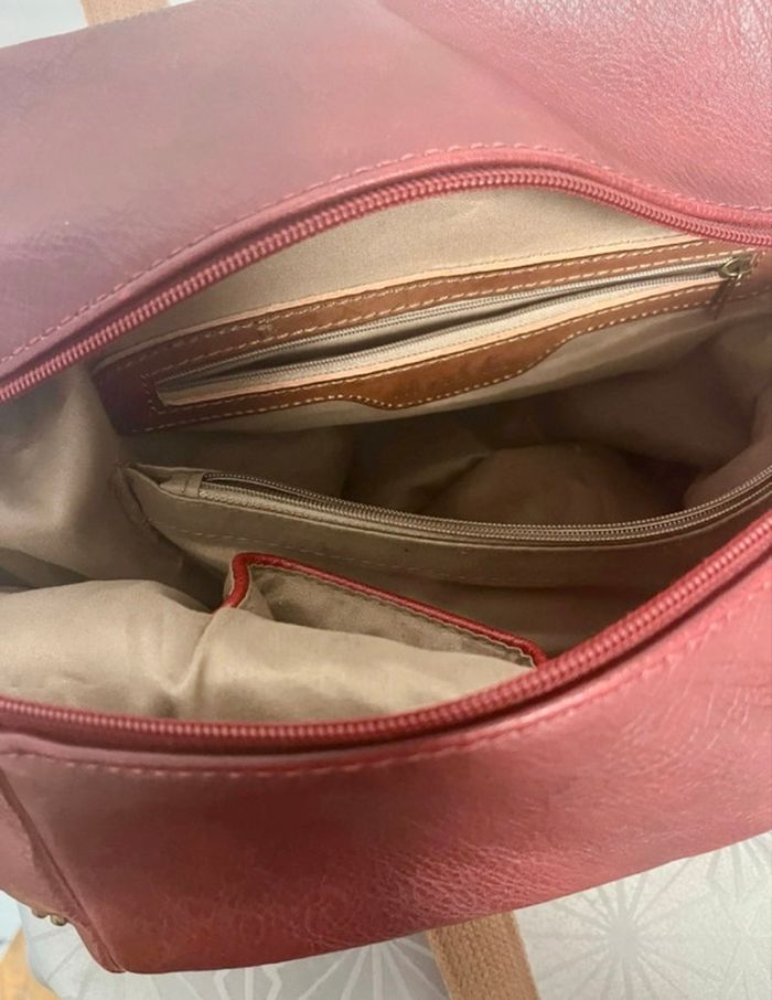 Sac à main mandoline bordeaux - photo numéro 7