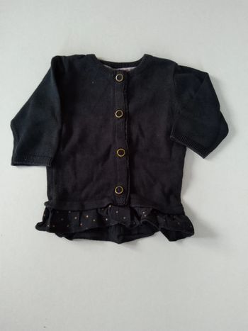gilet noir kiabi fille 1 mois