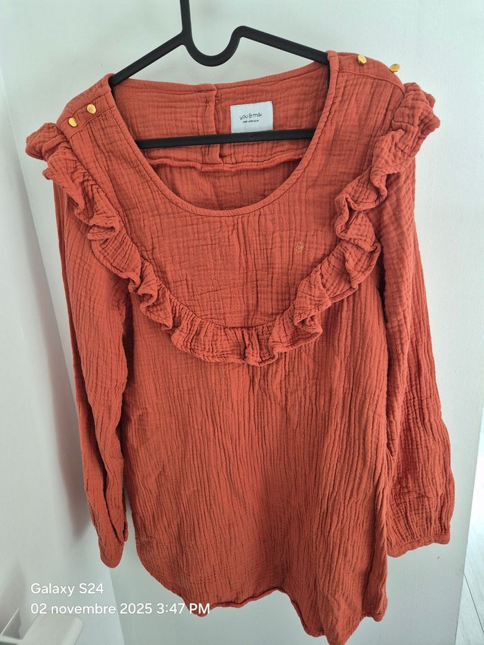 You and milk Blouse allaitement  bohémilk terracota S you&milk allaiter maternité - photo numéro 4