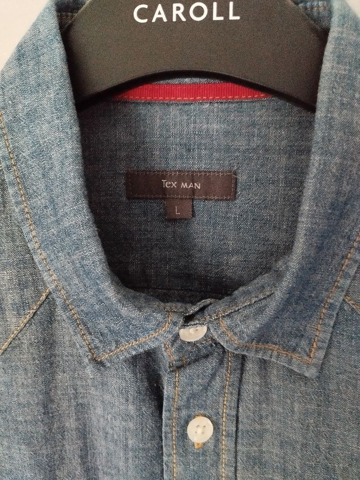 Chemise en jean Tex L - photo numéro 3