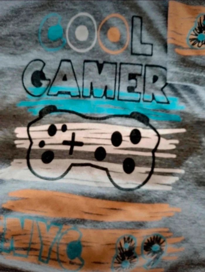 Ensemble garçon Pantacourt large et Tee-shirt 4/5 ans - photo numéro 2