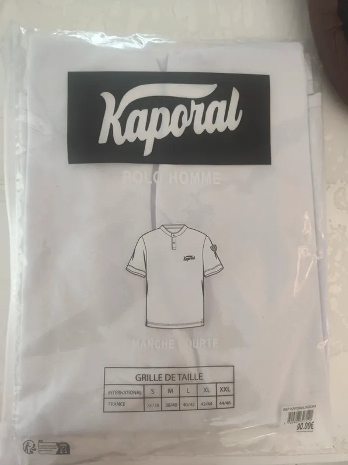 Polo homme Kaporal blanc M - photo numéro 2