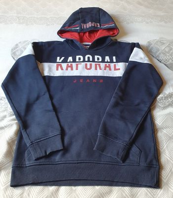 Sweat à capuche kaporal de taille 16ans