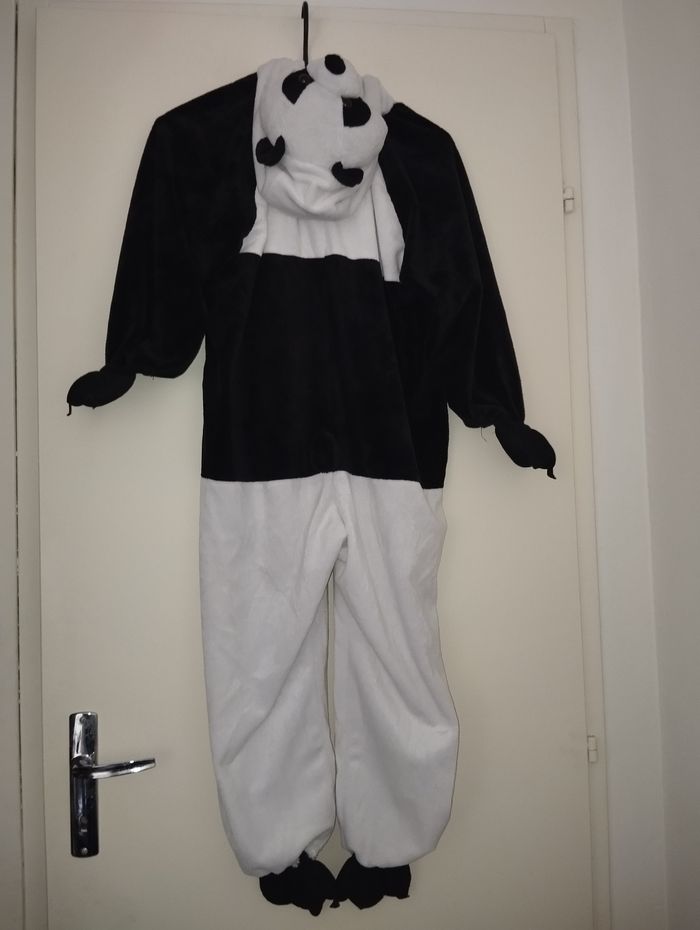 Déguisement combinaison panda taille 128 soit 8 ans - photo numéro 2