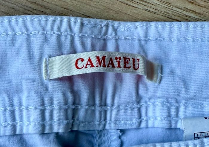 Pantacourt blanc « Camaïeu » - photo numéro 4