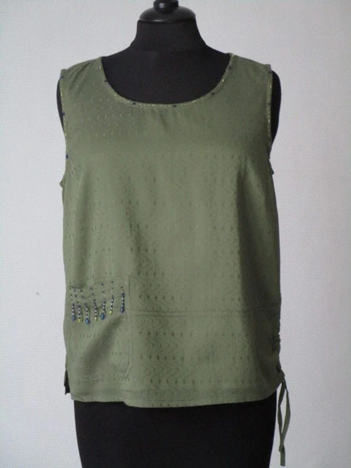 Blouse kaki Jac Jac 38/40 NEUVE - photo numéro 2
