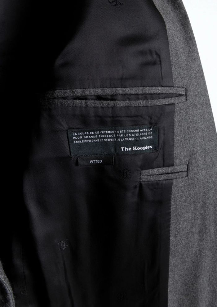 Veste Blazer costume bicolore gris noir • Blazer suit jacket black grey The Kooples Taille 48 (M) - photo numéro 13