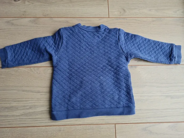 sweat bleu marine 12 mois Cadet Rousselle - photo numéro 3