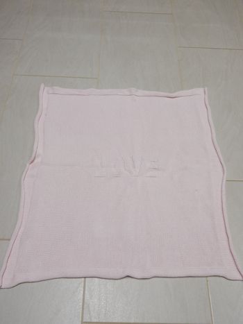 Couverture tricot 70cm x 60cm