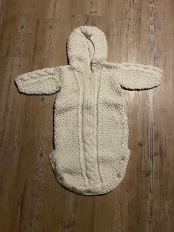Gigoteuse en laine rétro 0-6 mois