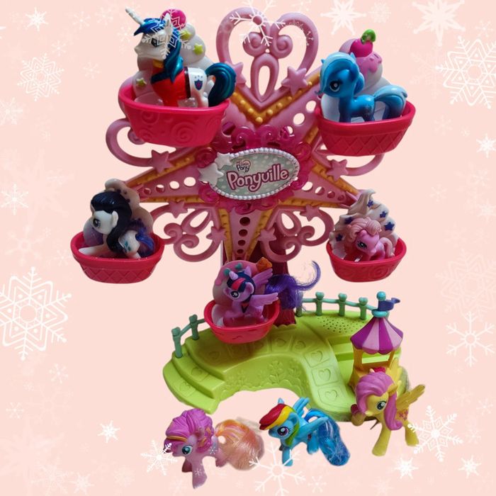 🦄Manège de fête foraine My Little Pony et 8 poneys- Hasbro🦄