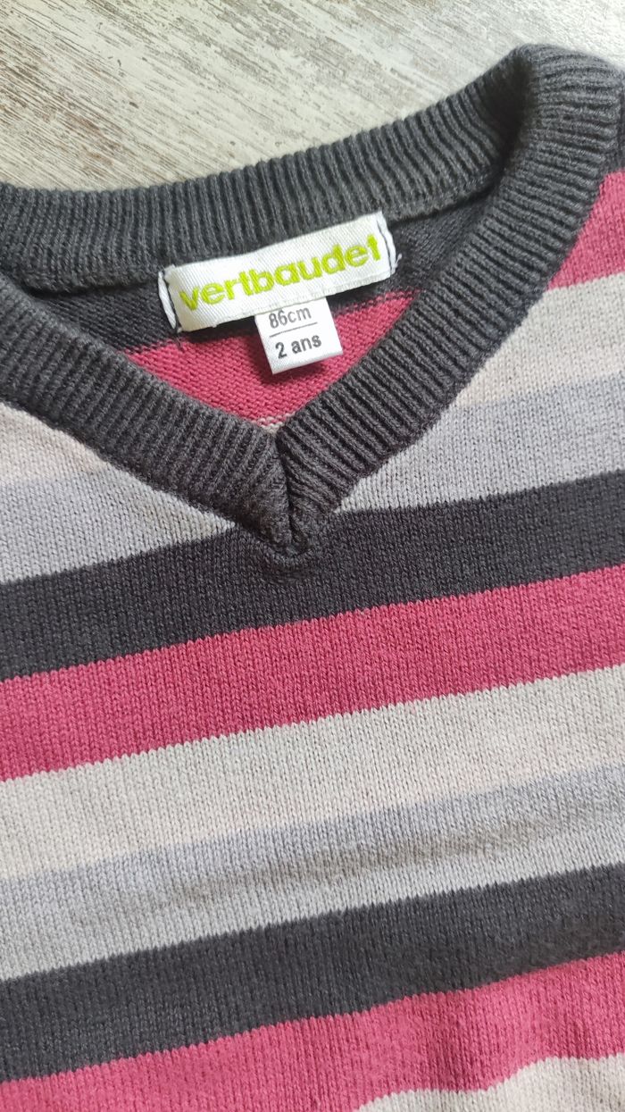 Pull rayé 2 ans Vertbaudet - photo numéro 3