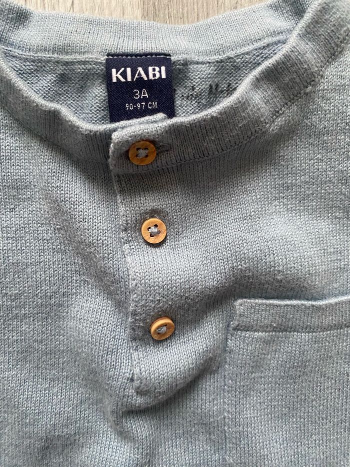 Pull bleu turquoise 3 ans - photo numéro 4