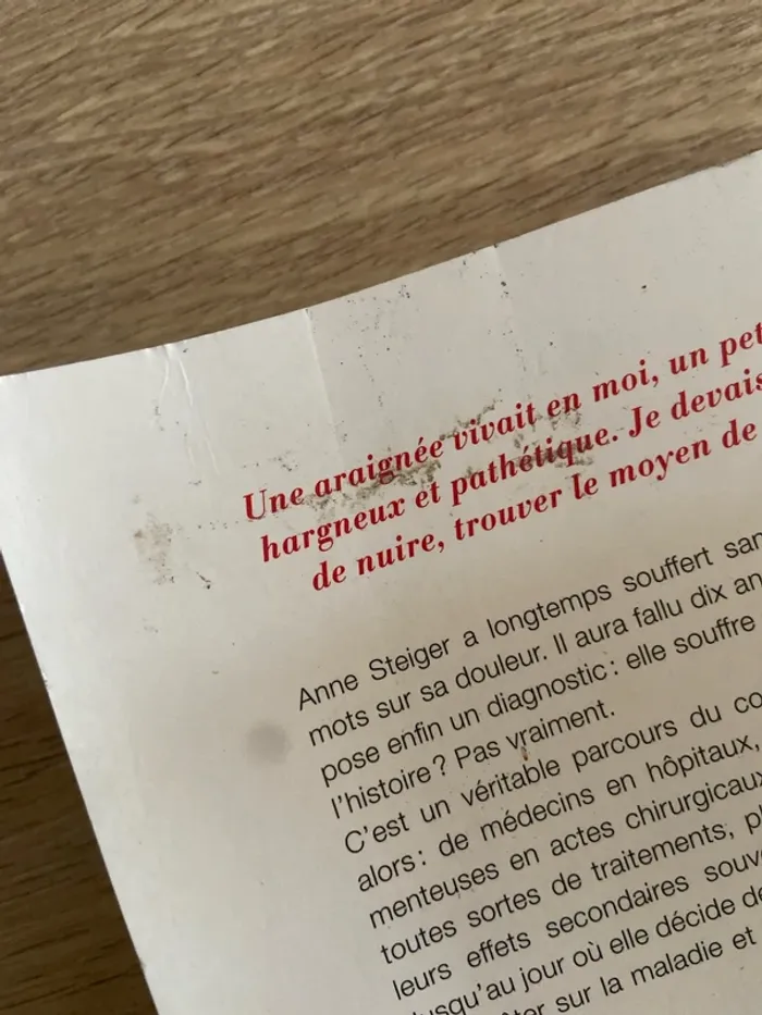 Livre « une araignée dans le ventre » - photo numéro 3