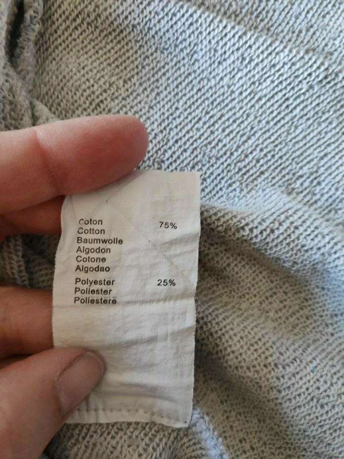 Pull tunique chat gris Alphabet 23 M - photo numéro 4