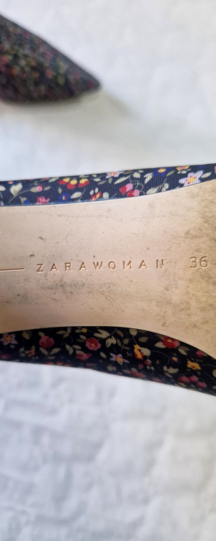 Chaussures à talons  , escarpins  , femme , Zarawoman  ,  motif fleurs originale   , taille 36 - photo numéro 5