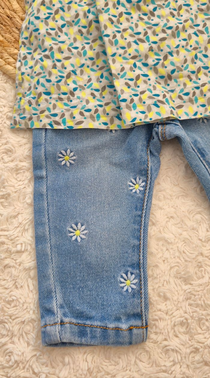 Ensemble pantalon, blouse, gilet Obaïbi 6 mois - photo numéro 3