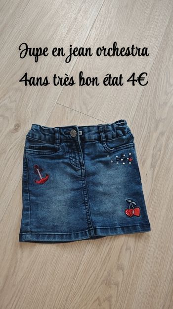 Jupe en jean orchestra 4A 