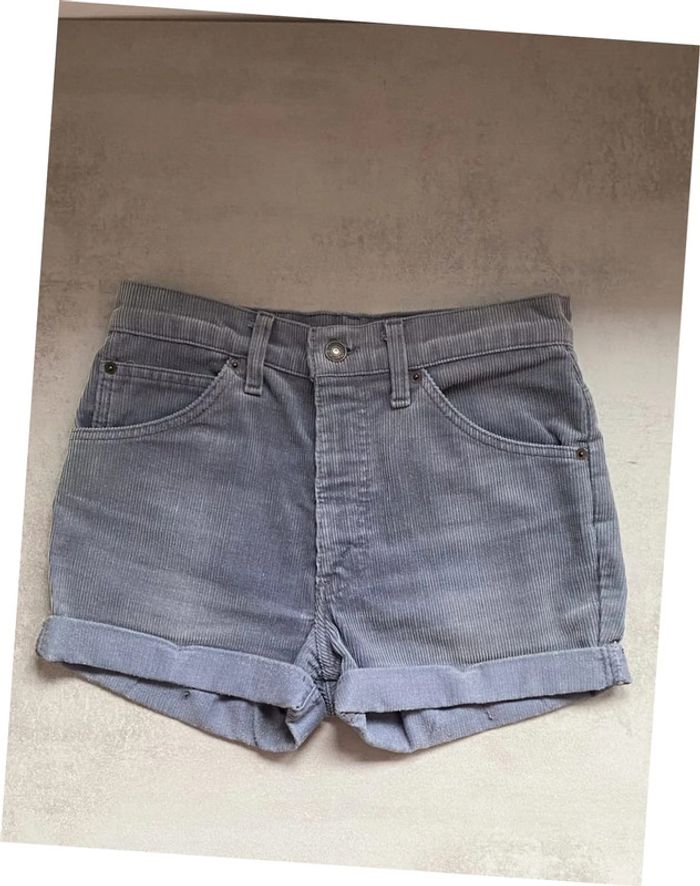 Short en velours gris Levi's 630 rework W30 - photo numéro 2