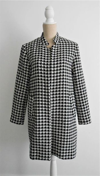 Manteau imprimé pied de poule