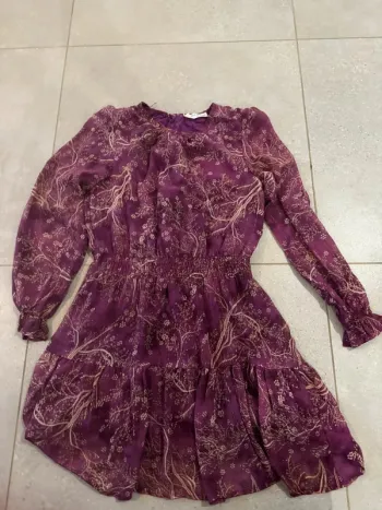Robe violette Peace n'love taille S/M, trsè bon état