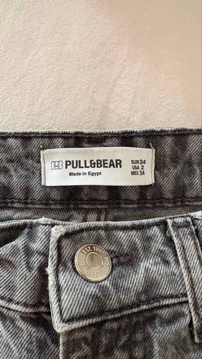 Jean gris pull&bear taille 34 - photo numéro 4