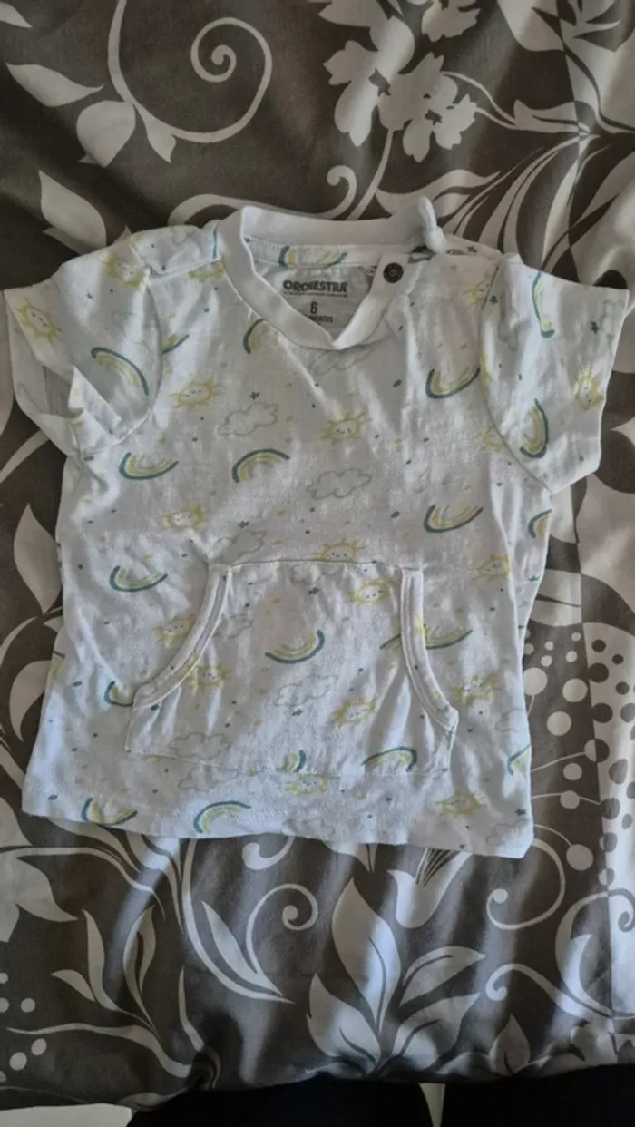 Lot t-shirts garçon 6 mois - photo numéro 3