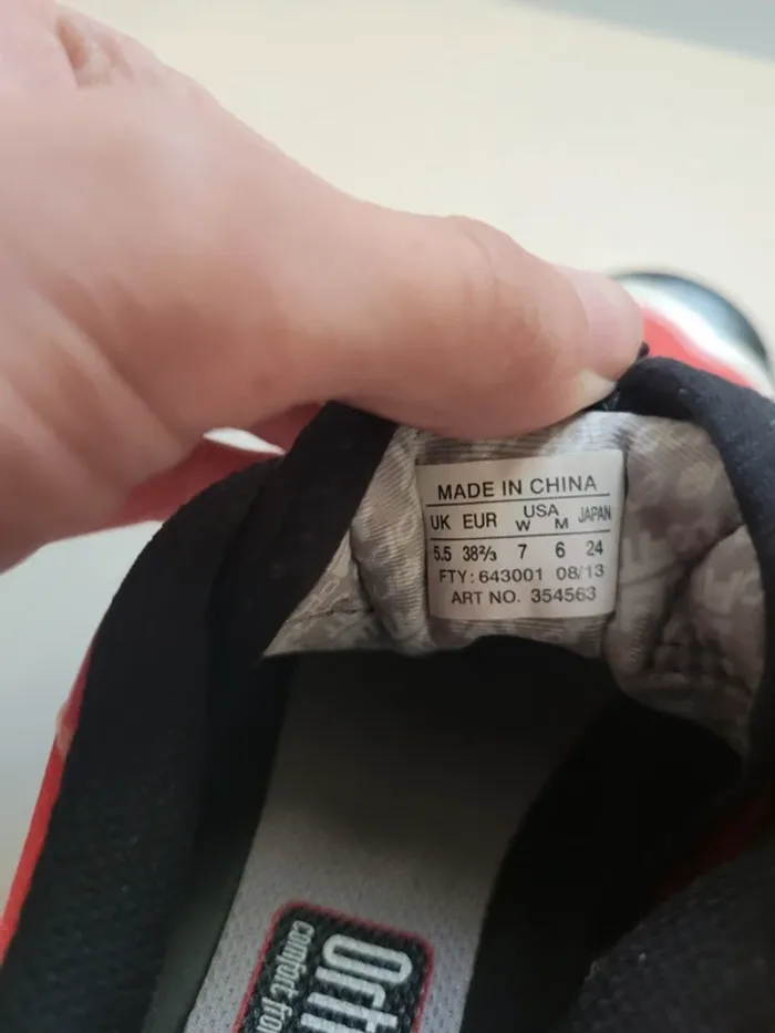 Paire de salomon xt6 vintage rouge blanche noire 38 2/3 - photo numéro 12