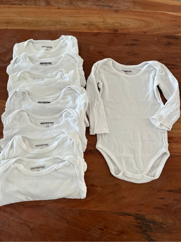 Lot de 8 bodies orchestra