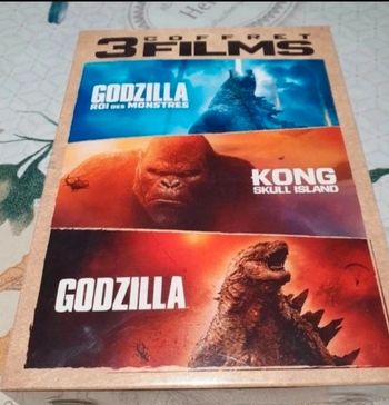 Coffret dvd 3 films Kong, Godzilla