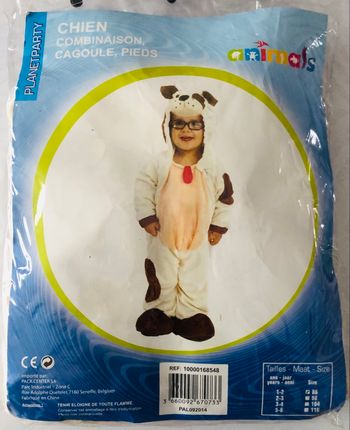 Déguisement chien pour bébé neuf 