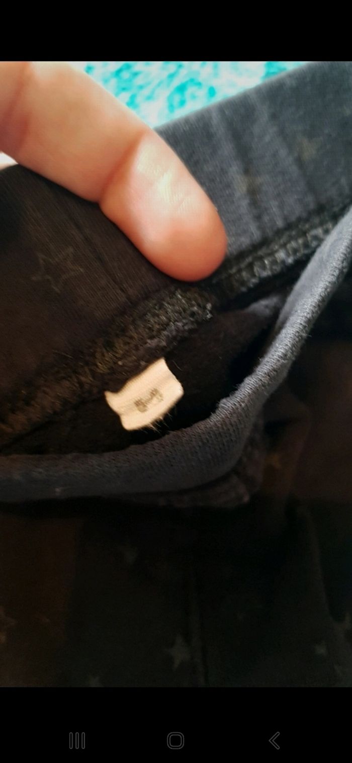 Pantalon noir motif etoiles - photo numéro 4