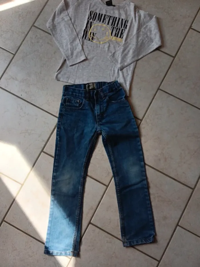 🌹ensemble garçon 8 ans denim/ nirvana 🌹