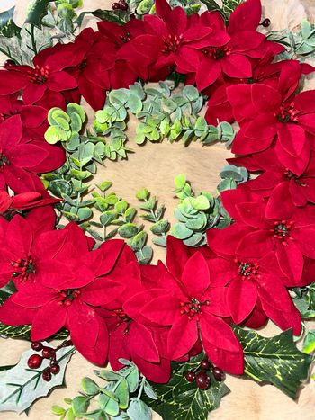 Couronne de poinsettia