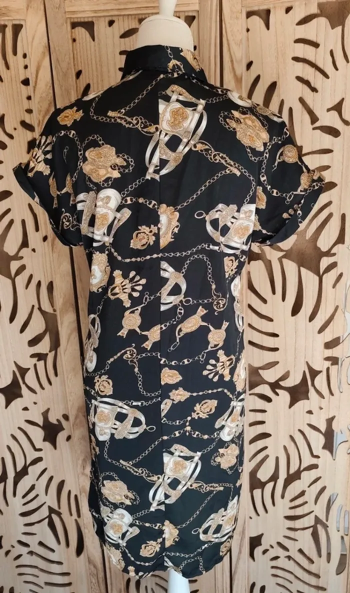 Robe col chemise imprimée chaines T S/ M Fashion - photo numéro 4