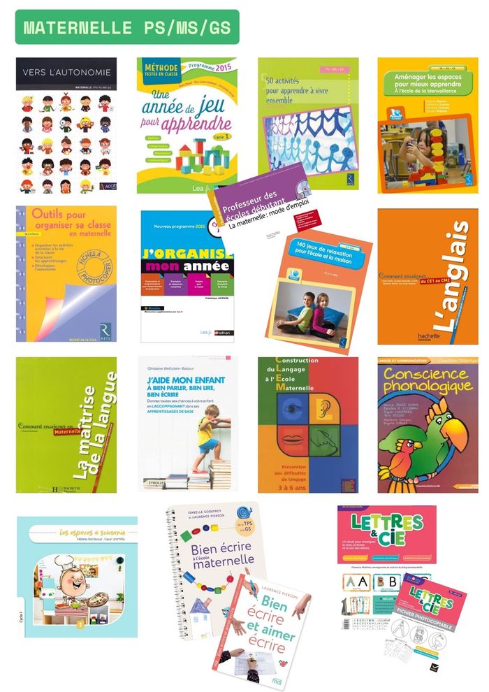 ressources pedagogiques cycle 1 PS MS GS