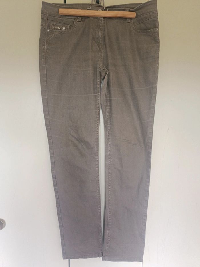 Jean marron beige t 44 breal
