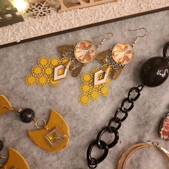 Lot de bijoux multicolore artisanale chic - photo numéro 4