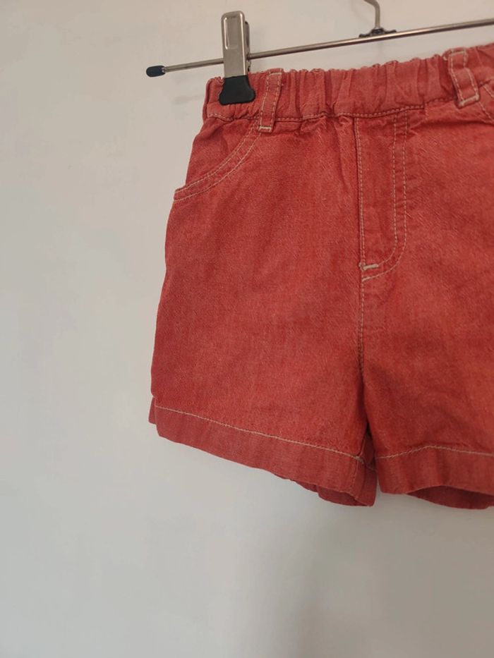 Short rouge Zara Baby 100% coton 69-74 cm - photo numéro 3